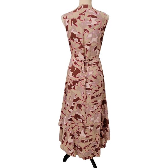 Roller Rabbit Size S Camo Floral-Print Wrap Dress, Excellent Used Condition - Picture 6 of 13